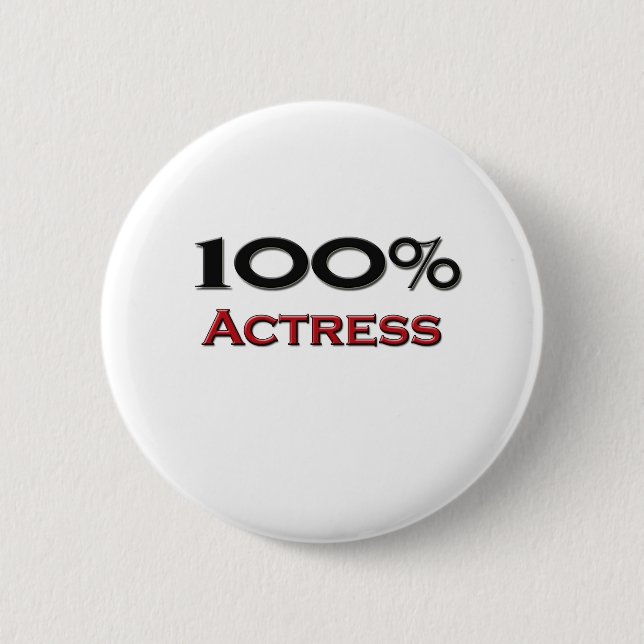 Badge Rond 5 Cm Actrice de 100 pour cent (Devant)