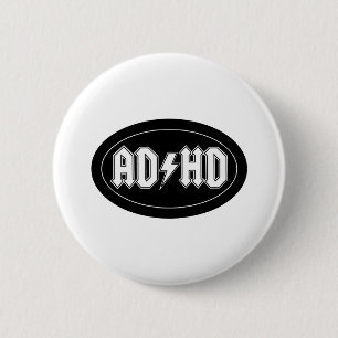 BADGE ROND 5 CM AD/HD