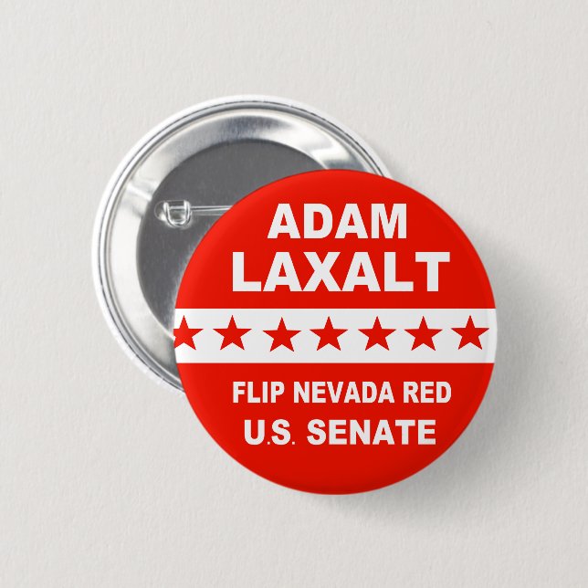Badge Rond 5 Cm Adam Laxalt 2022 Sénat américain Nevada (Devant & derrière)