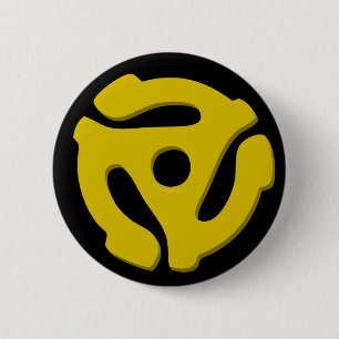 Badge Rond 5 Cm Adaptateur 45 record