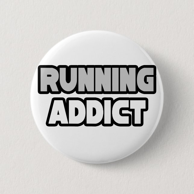 Badge Rond 5 Cm Addict en cours (Devant)