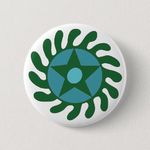 Badge Rond 5 Cm Adinkra Sesa Wo Suban - Nouveaux Débuts