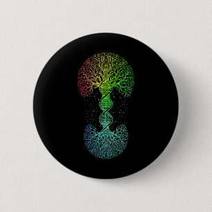 Badge Rond 5 Cm Adn Arbre De Vie Science De La Génétique Jour des