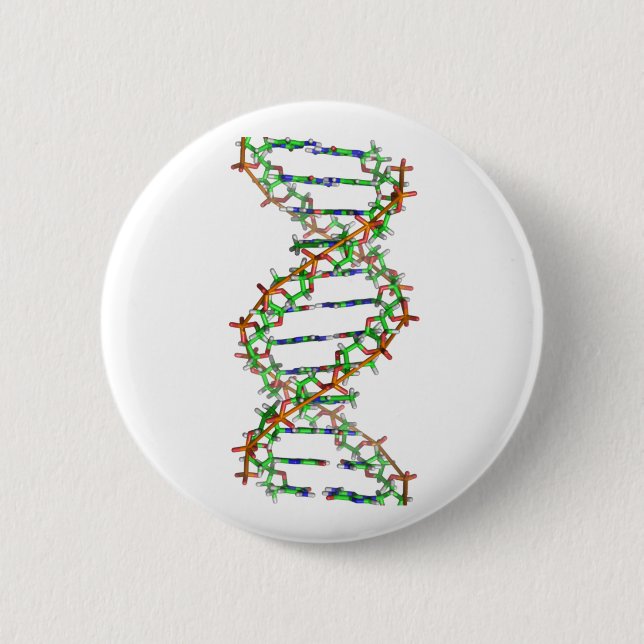 Badge Rond 5 Cm ADN - science/scientifique/biologie (Devant)
