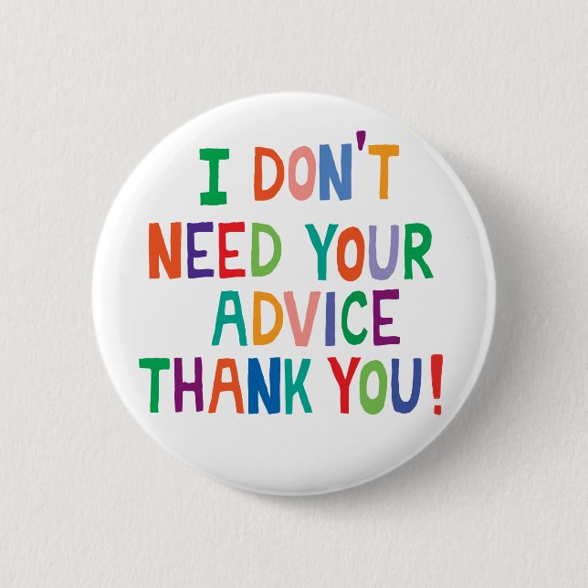 Badge Rond 5 Cm Adolescent grandissant indépendant individuel (Devant)