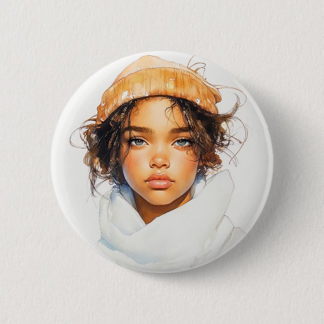 Badge Rond 5 Cm Adolescent Urbain (Devant)