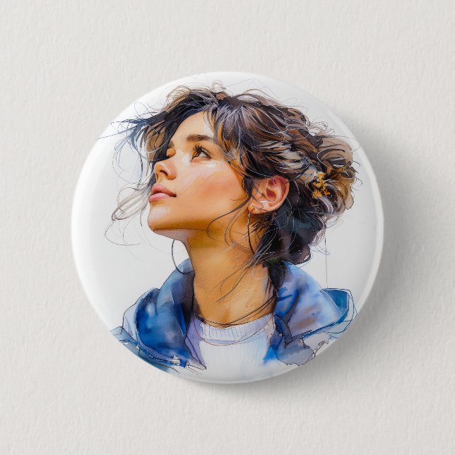 Badge Rond 5 Cm Adolescent Urbain (Devant)