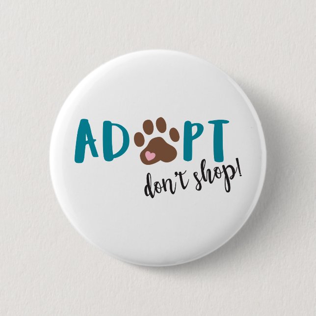 Badge Rond 5 Cm Adopter le magasin de points (Devant)