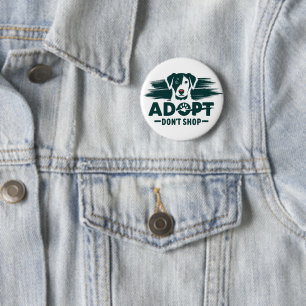 Badge Rond 5 Cm Adopter ne pas acheter 2