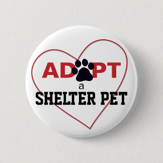 Badge Rond 5 Cm Adopter un animal domestique