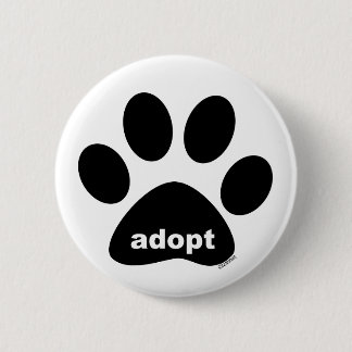 Badge Rond 5 Cm Adoptez