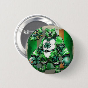 Badge Rond 5 Cm Adoptez l'esprit de l'Irlande à la Saint-Patrick