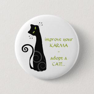 Badge Rond 5 Cm Adoptez un chat