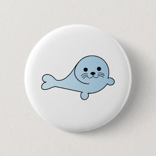 Badge Rond 5 Cm Adorable Baby Seal