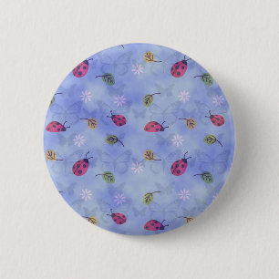 Badge Rond 5 Cm adorable Ladybugs