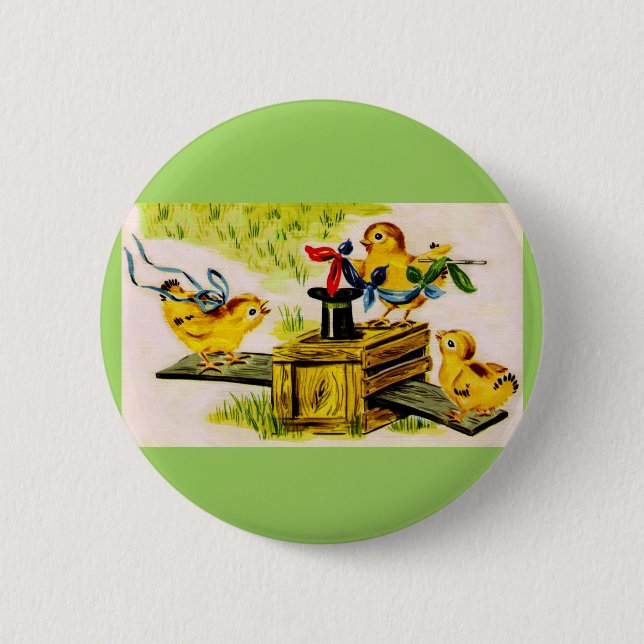 Badge Rond 5 Cm adorable petit magicien (Devant)