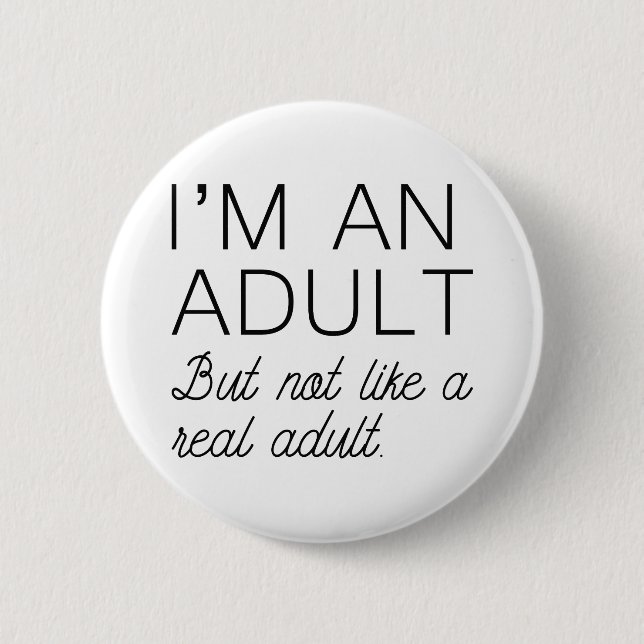 Badge Rond 5 Cm Adulte réel (Devant)