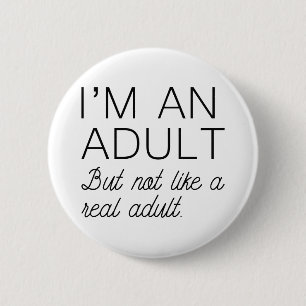 Badge Rond 5 Cm Adulte réel