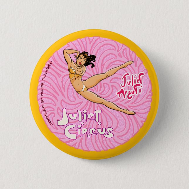 Badge Rond 5 Cm Aerialist de cirque (Devant)
