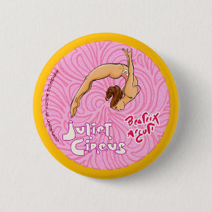 Badge Rond 5 Cm Aerialist de cirque - cirque de Juliet