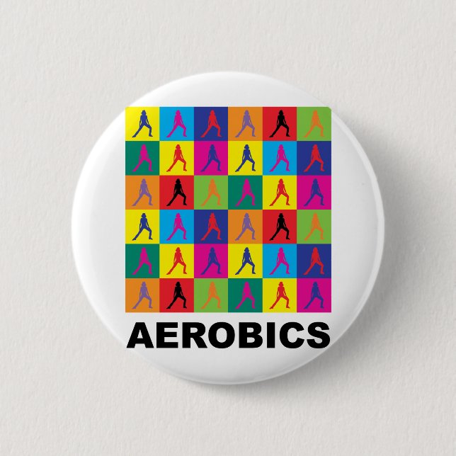 Badge Rond 5 Cm Aérobic (Devant)