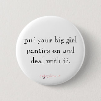 Badge Rond 5 Cm affaire avec elle bouton