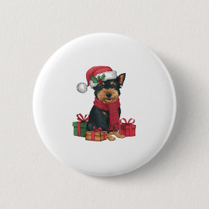 Badge Rond 5 Cm Affenpinscher Chien vêtements de Noël Chien de Noë