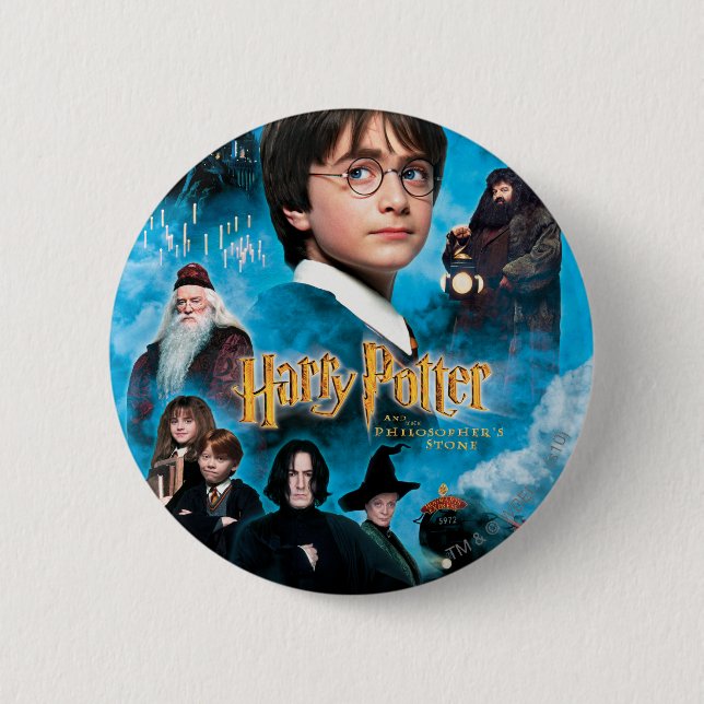 Badge Rond 5 Cm Affiche de la Pierre Philosophale (Devant)