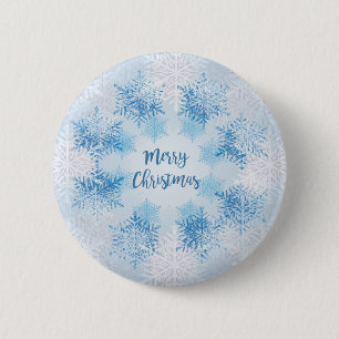 Badge Rond 5 Cm AFFICHER FLAKES MOTIF Joyeux Noël