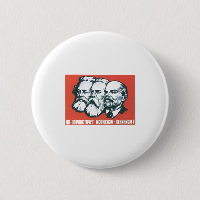 Badge Rond 5 Cm Affiches de propagande d'Union Soviétique de (Devant)