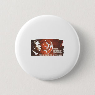 Badge Rond 5 Cm Affiches de propagande d'Union Soviétique de