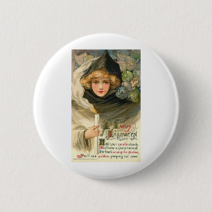 Badge Rond 5 Cm Affiches vintages de classique de cartes de voeux