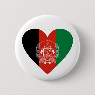 Badge Rond 5 Cm Afghan heart  - For real Afghans!