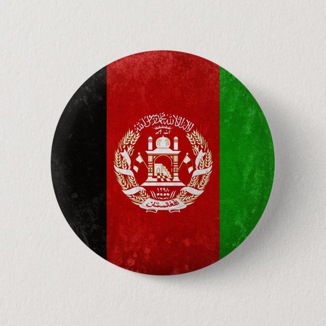 Badge Rond 5 Cm Afghanistan (Devant)