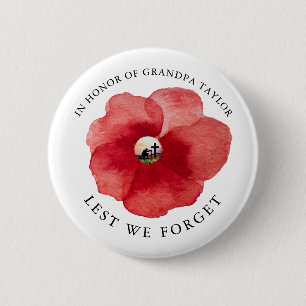 Badge Rond 5 Cm Afin que nous n'oubliions pas   En l'honneur du Jo