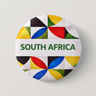 Badge Rond 5 Cm Afrique du Sud