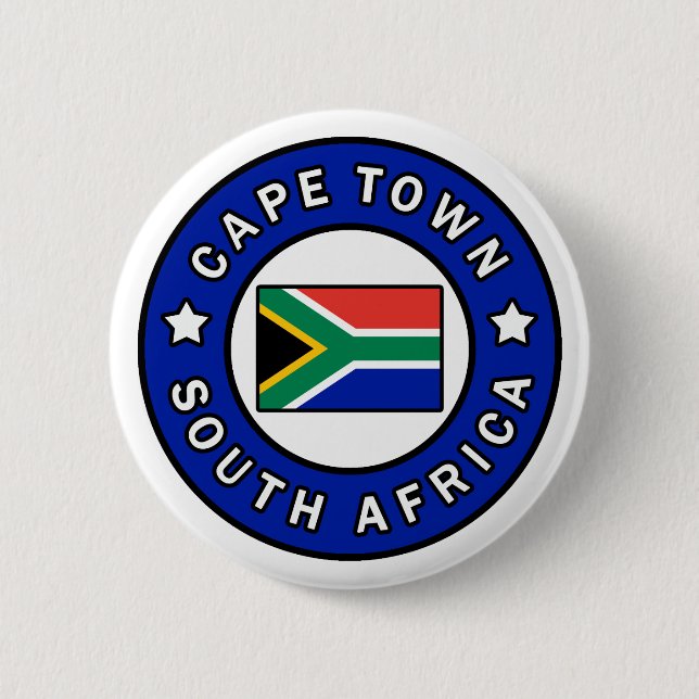 Badge Rond 5 Cm Afrique du Sud du Cap (Devant)