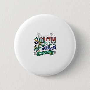 Badge Rond 5 Cm Afrique du Sud Football 2026 Football Gras Pays Ty