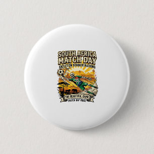 Badge Rond 5 Cm Afrique du Sud Match Day Skeleton Striker Nations