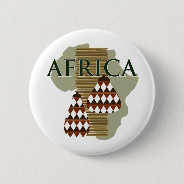 Badge Rond 5 Cm Afrique - Riche en Histoire (Devant)