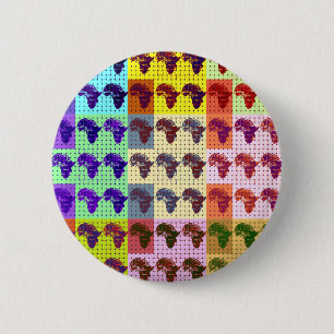 Badge Rond 5 Cm Afriques