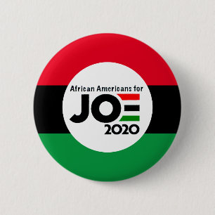 Badge Rond 5 Cm Afro-Américains pour Joe 2020