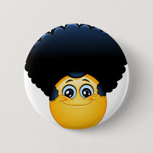 Badge Rond 5 Cm afro émoji
