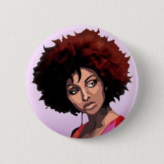 Badge Rond 5 Cm Afro girl