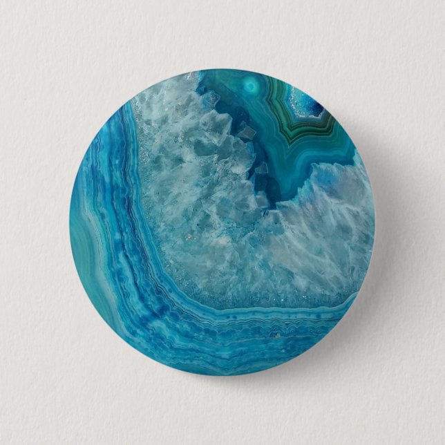 Badge Rond 5 Cm agathe, agate, pierre precieuse, gem, gemme, stone (Devant)