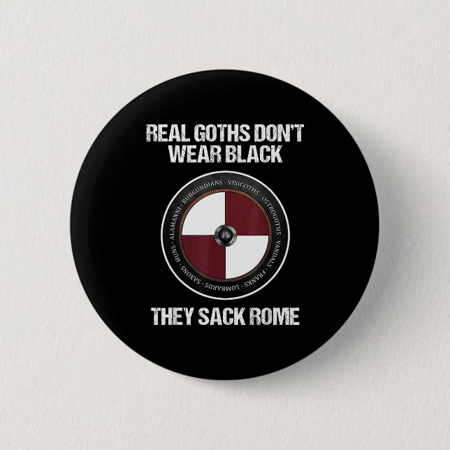 Badge Rond 5 Cm Agema Apparel Uni-adults Medieval History , Black, (Devant)