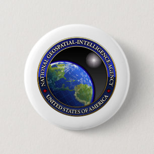 Badge Rond 5 Cm Agence nationale de renseignement géospatial