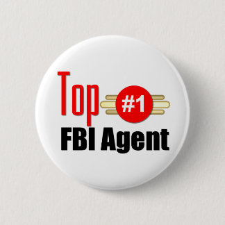 Badge Rond 5 Cm Agent du FBI supérieur