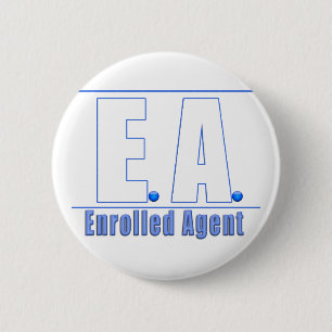 BADGE ROND 5 CM AGENT ENROULÉ EA LOGO1