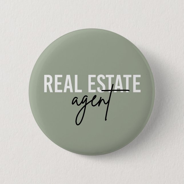 Badge Rond 5 Cm Agent immobilier | Cadeaux pour le concessionnaire (Devant)